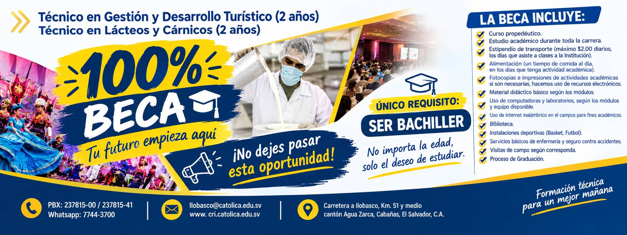 Carreras técnicas con beca completa
